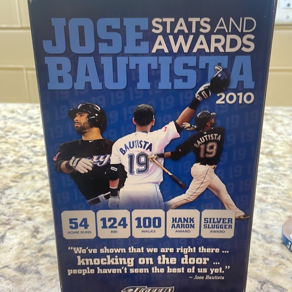 Unopen, Jose Bautista 54 Homerun bubblehead new in box - Picture 2 of 3
